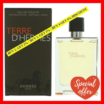 Terre D’hermes By Hermes 3.3 Oz Eau De Toilette Spray For Men