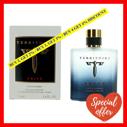 Territoire Prive By Ysy 3.4 Oz Eau De Parfum Spray For Men