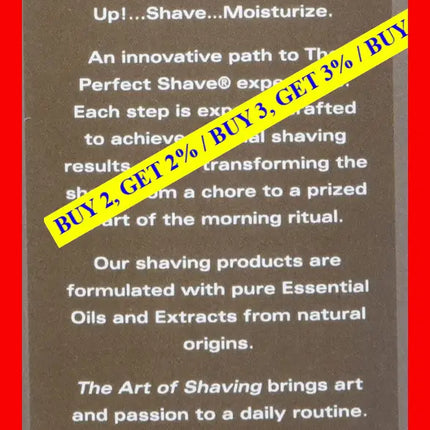 The Art Of Shaving Pre Shave Beard Oil For Men Protects Against Irritation And Razor Burn