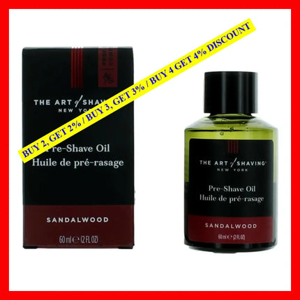 The Art Of Shaving Sandalwood By 2 Oz Pre-Shave Oil For Men