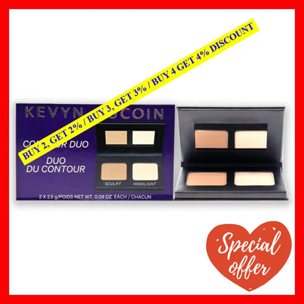 The Contour Duo - On Go By Kevyn Aucoin For Women 2 X 0.09 Oz Sculpting Powder Highlighter