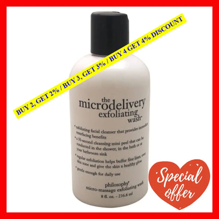 The Microdelivery Daily Exfoliating Wash By Philosophy For Unisex - 8 Oz Cleanser