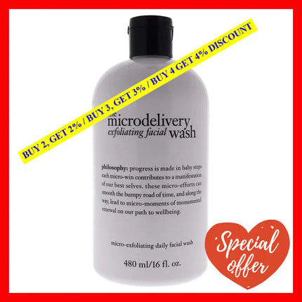 The Microdelivery Exfoliating Facial Wash By Philosophy For Unisex - 16 Oz Cleanser