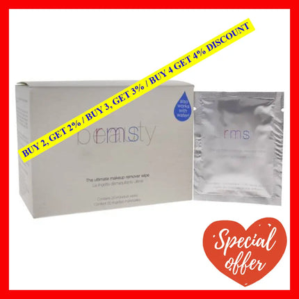 The Ultimate Makeup Remover By Rms Beauty For Women - 20 Count Wipes