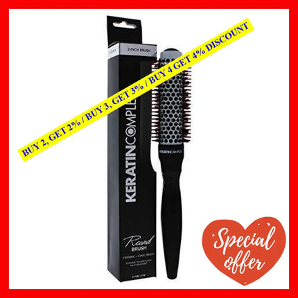 Thermal Round Brush By Keratin Complex For Unisex - 2 Inch Hair