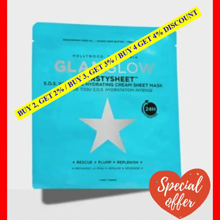 Thirstysheet Intensive Hydrating Cream Sheet Mask By Glamglow For Unisex - 1 Pc