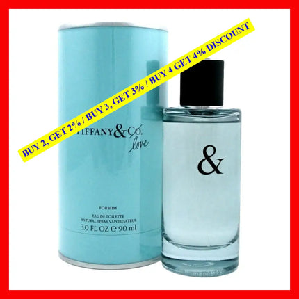 Tiffany & Love By 3 Oz Eau De Toilette Spray For Men