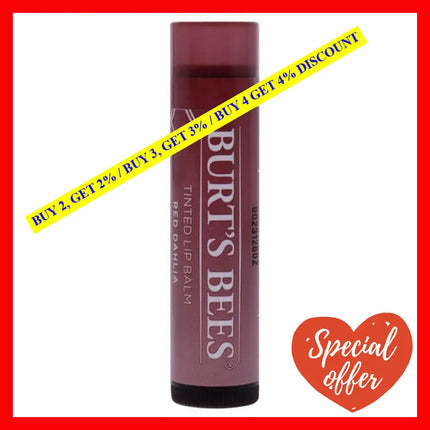 Tinted Lip Balm - Red Dahlia By Burts Bees For Unisex 0.15 Oz