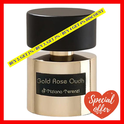 Tiziana Terenzi Gold Rose Oudh Unisex (Tester) Ml Extrait De Parfum Spray For Tester 3.4 Oz / 100