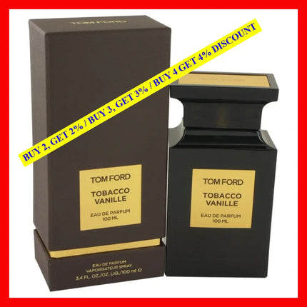 Tom Ford Tobacco Vanille Perfume Edp 3.4Oz/100Ml Spray Unisex