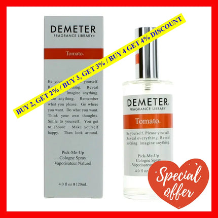 Tomato By Demeter 4 Oz Cologne Spray For Women