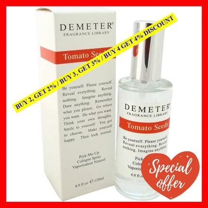 Tomato Seeds By Demeter For Unisex - 4 Oz Cologne Spray