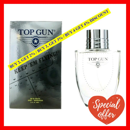 Top Gun Rivet By 3.4 Oz Eau De Toilette Spray For Men