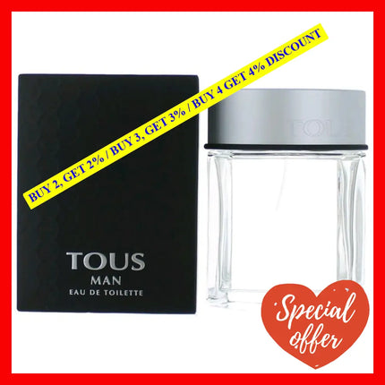 Tous Man By 3.4 Oz Eau De Toilette Spray For Men