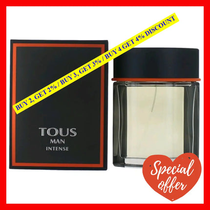 Tous Man Intense By 3.4 Oz Eau De Toilette Spray For Men