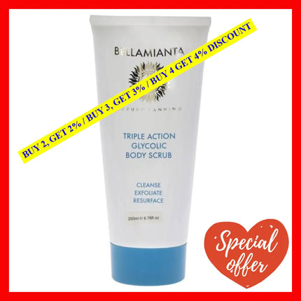 Triple Action Glycolic Body Scrub By Bellamianta For Women - 6.76 Oz