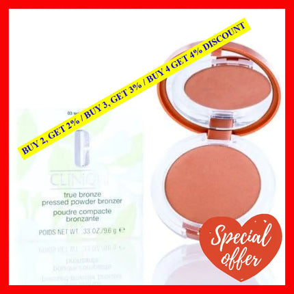 True Bronze Pressed Powder Bronzer - 03 Sunblushed By Clinique For Women 0.33 Oz