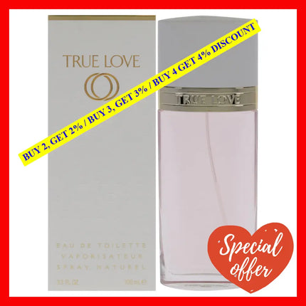 True Love By Elizabeth Arden For Women - 3.3 Oz Edt Spray