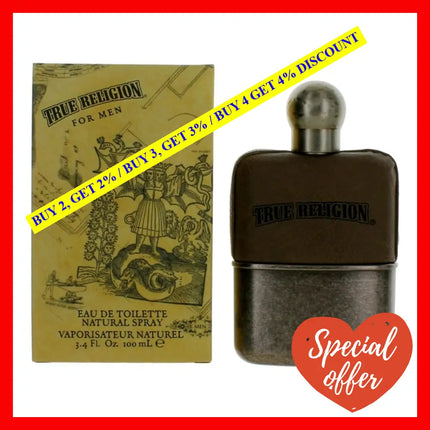 True Religion By 3.4 Oz Eau De Toilette Spray For Men