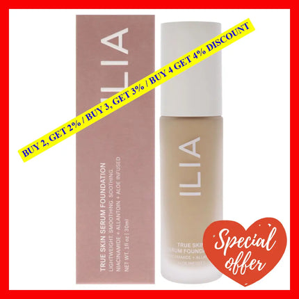 True Skin Serum Foundation - Sf2 Tavarua By Ilia Beauty For Women 1 Oz