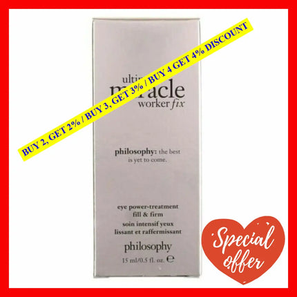 Ultimate Miracle Worker Fix Eye Power Treatment By Philosophy For Women - 0.5 Oz