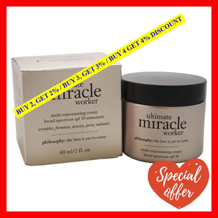 Ultimate Miracle Worker Multi-Rejuvenating Cream Broad Spectrum Spf30 By Philosophy For Unisex - 2