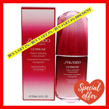 Ultimune Power Infusing Concentrate By Shiseido For Unisex - 1.6 Oz Moisturizer