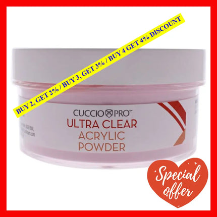 Ultra Clear Acrylic Powder - Extreme Pink By Cuccio Pro For Women 12.75 Oz