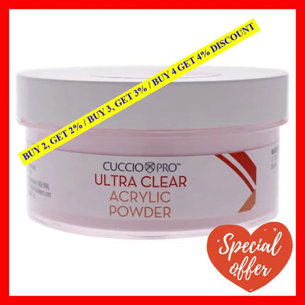 Ultra Clear Acrylic Powder - Pink By Cuccio Pro For Women 12.75 Oz