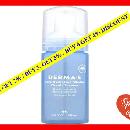 Ultra Hydrating Alkaline Cloud Cleanser By Derma-E For Unisex - 5.3 Oz