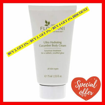 Ultra Hydrating Cucumber Body Cream By Villa Floriani For Women - 2.53 Oz