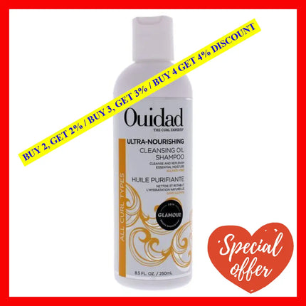 Ultra Nourishing Cleansing Oil Shampoo By Ouidad For Unisex - 8.5 Oz