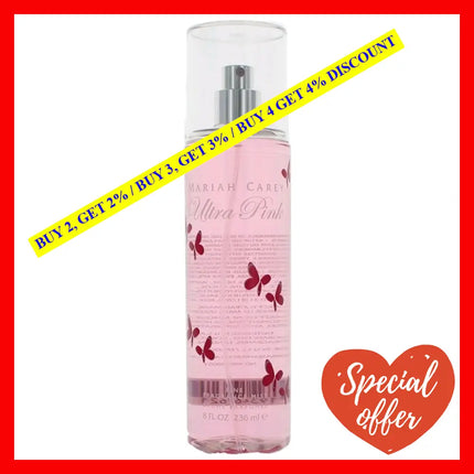 Ultra Pink By Mariah Carey 8 Oz Fine Fragrance Mist For Women