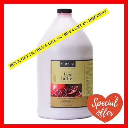 Ultra Sheer Lyte Butter - Pomegranate And Fig By Cuccio Naturale For Unisex 1 Gallon Body