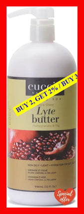 Ultra Sheer Lyte Butter - Pomegranate And Fig By Cuccio Naturale For Unisex 32 Oz Body