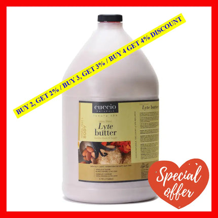 Ultra Sheer Lyte Butter - Vanilla Bean And Sugar By Cuccio Naturale For Unisex 1 Gallon Body