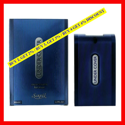 Undercover By Sapil 2.7 Oz Eau De Toilette Spray For Men