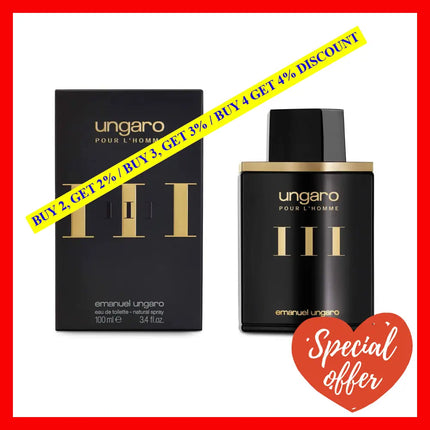 Ungaro Iii By Emanuel For Men - 3.4 Oz Edt Spray