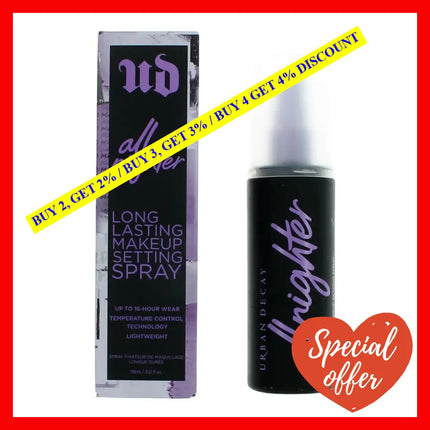 Urban Decay All Nighter By 4 Oz Setting Spray New