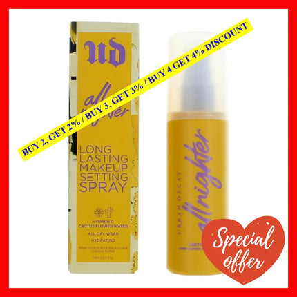 Urban Decay All Nighter By 4 Oz Setting Spray With Vitamin C