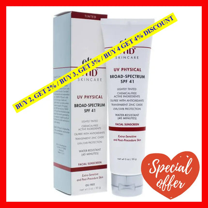 Uv Physical Broad-Spectrum Spf 41 By Eltamd For Unisex - 3 Oz Sunscreen