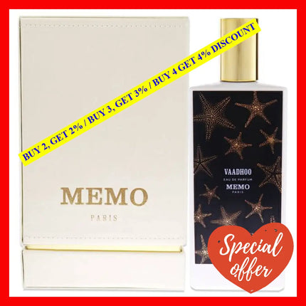 Vaadhoo By Memo Paris For Unisex - 2.53 Oz Edp Spray