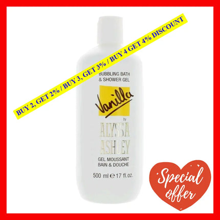 Vanilla By Alyssa Ashley 17 Oz Bubbling Bath & Shower Gel For Women