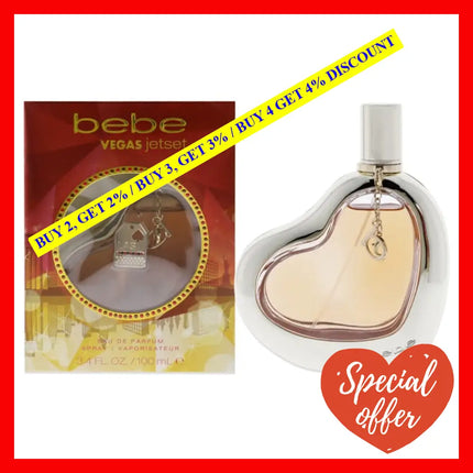 Vegas Jetset By Bebe For Women - 3.4 Oz Edp Spray