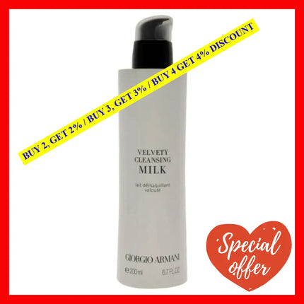 Velvety Cleansing Milk By Giorgio Armani For Women - 6.7 Oz Cleanser