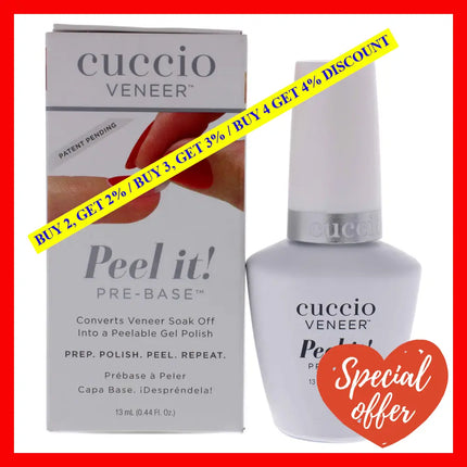 Veneer Peel It Pre-Base By Cuccio Pro For Women - 0.44 Oz Nail Remover