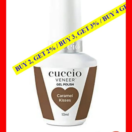 Veneer Soak Off Gel - Caramel Kisses By Cuccio Colour For Women 0.44 Oz Nail Polish