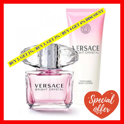 Versace Bright Crystal Eau De Toilette Women Gift Set