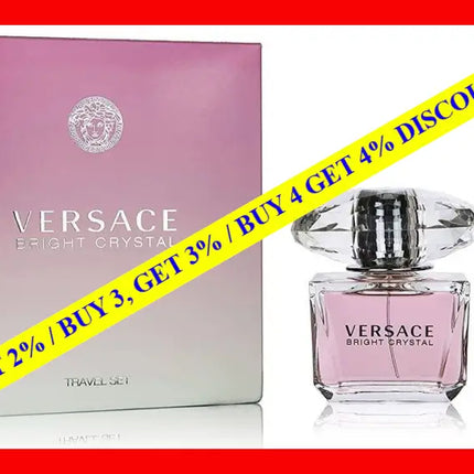 Versace Bright Crystal Eau De Toilette Women Gift Set