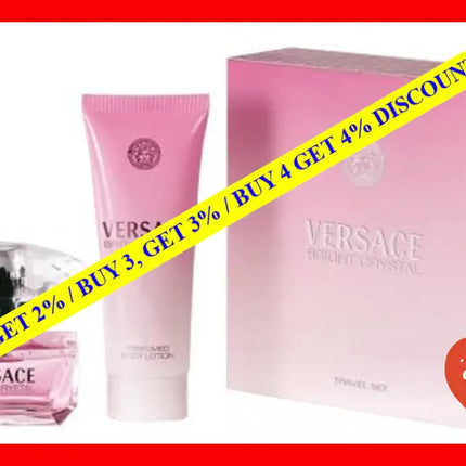 Versace Bright Crystal Eau De Toilette Women Gift Set